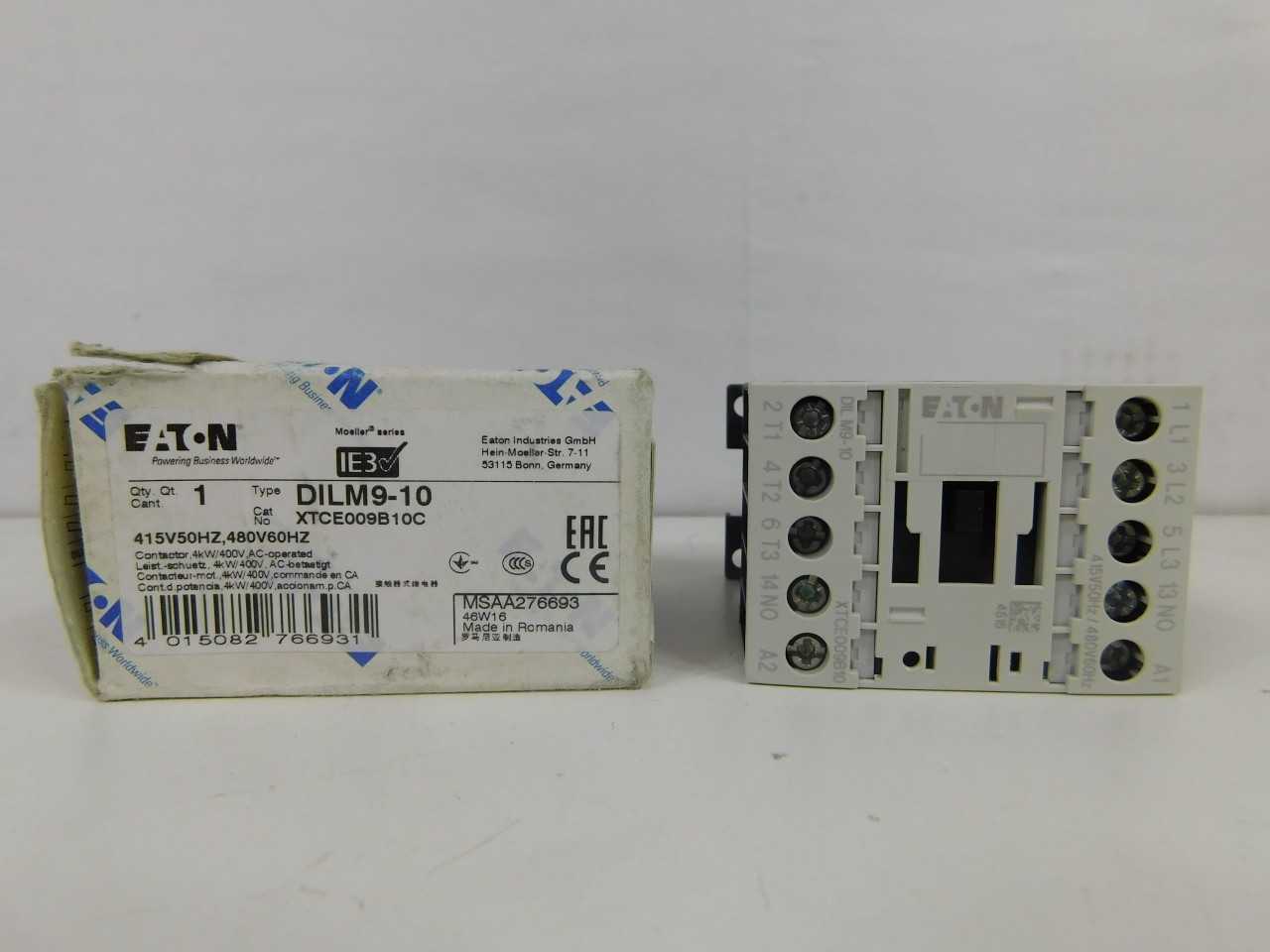 Quantity of 7x XTCE009B10C Contactors - CONTACTORS