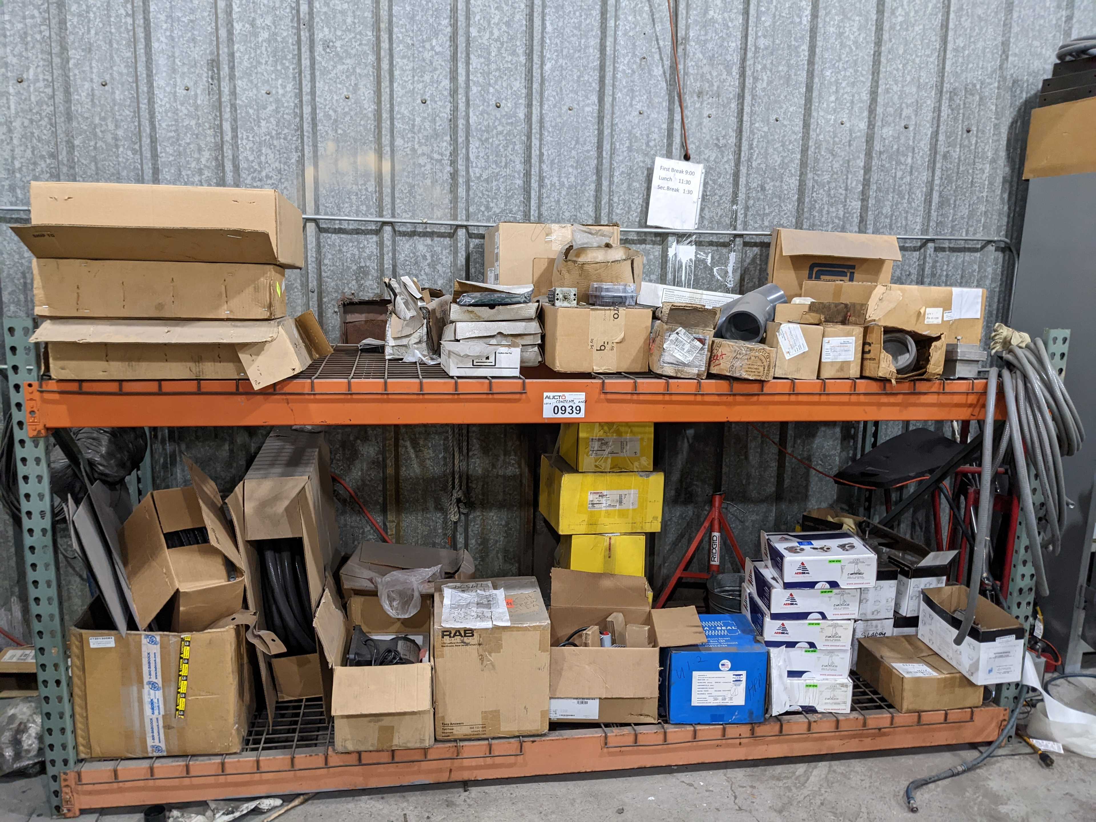 CONTENTS OF SHELVING - INDUSTRIAL PARTS CONTENTS OF SHELVING - INDUSTRIAL PARTS