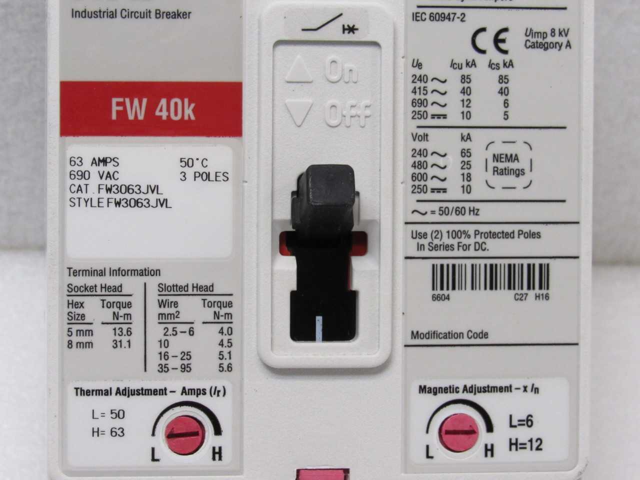 ECH FWF BREAKERS - MISCELLANEOUS