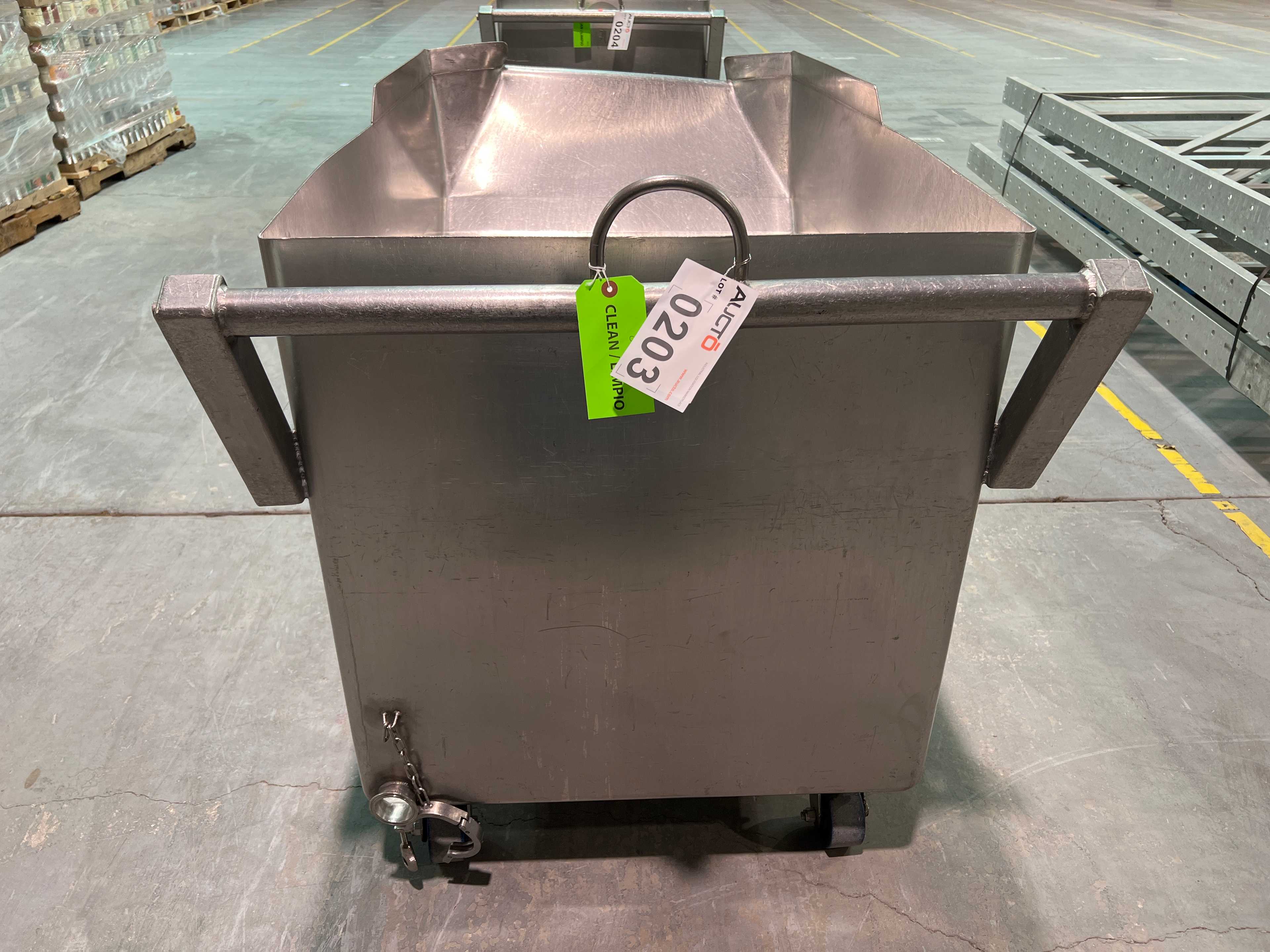 Stainless Steel Dump Cart Hopper