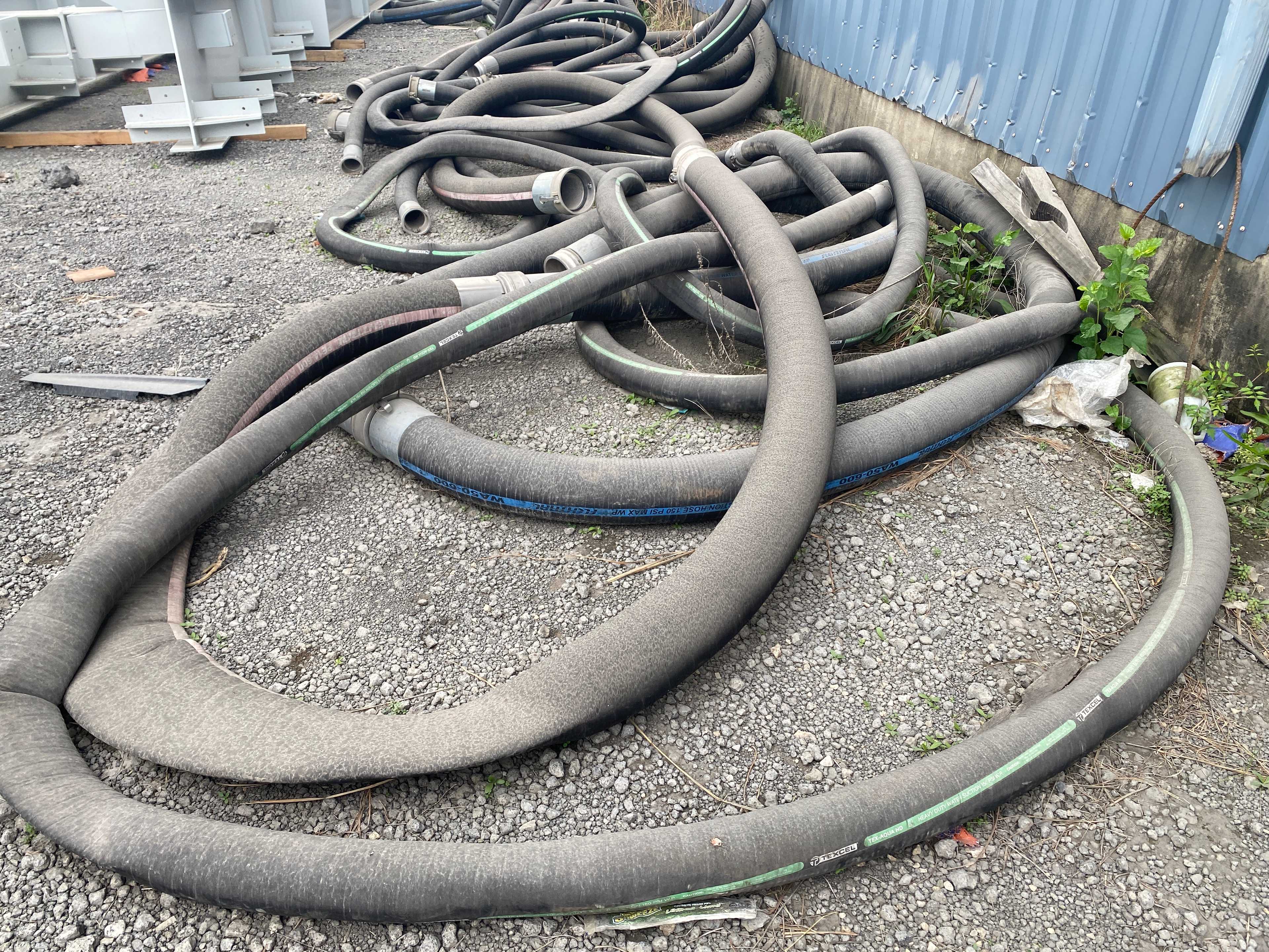 Lot of Heavy Duty Suction Hoses 150 PSI MAX WP - MACHINING EQUIPMENT