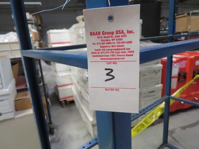 Metal Rack for industrial use with 3 shelves. - SHELVING