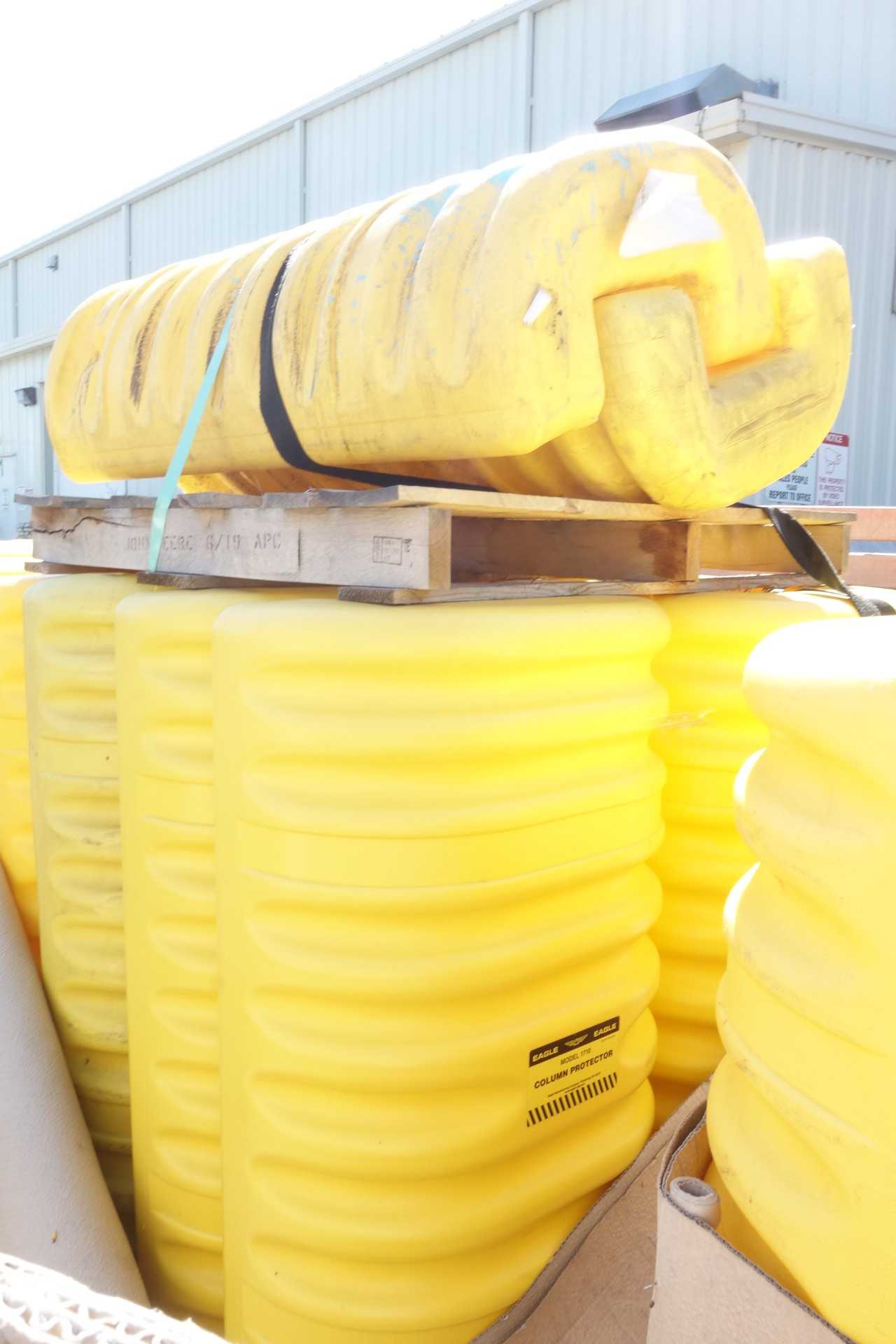 2 PALLETS OF PLASTIC POST PROTECTORS - ELECTRICAL COMPONENTS