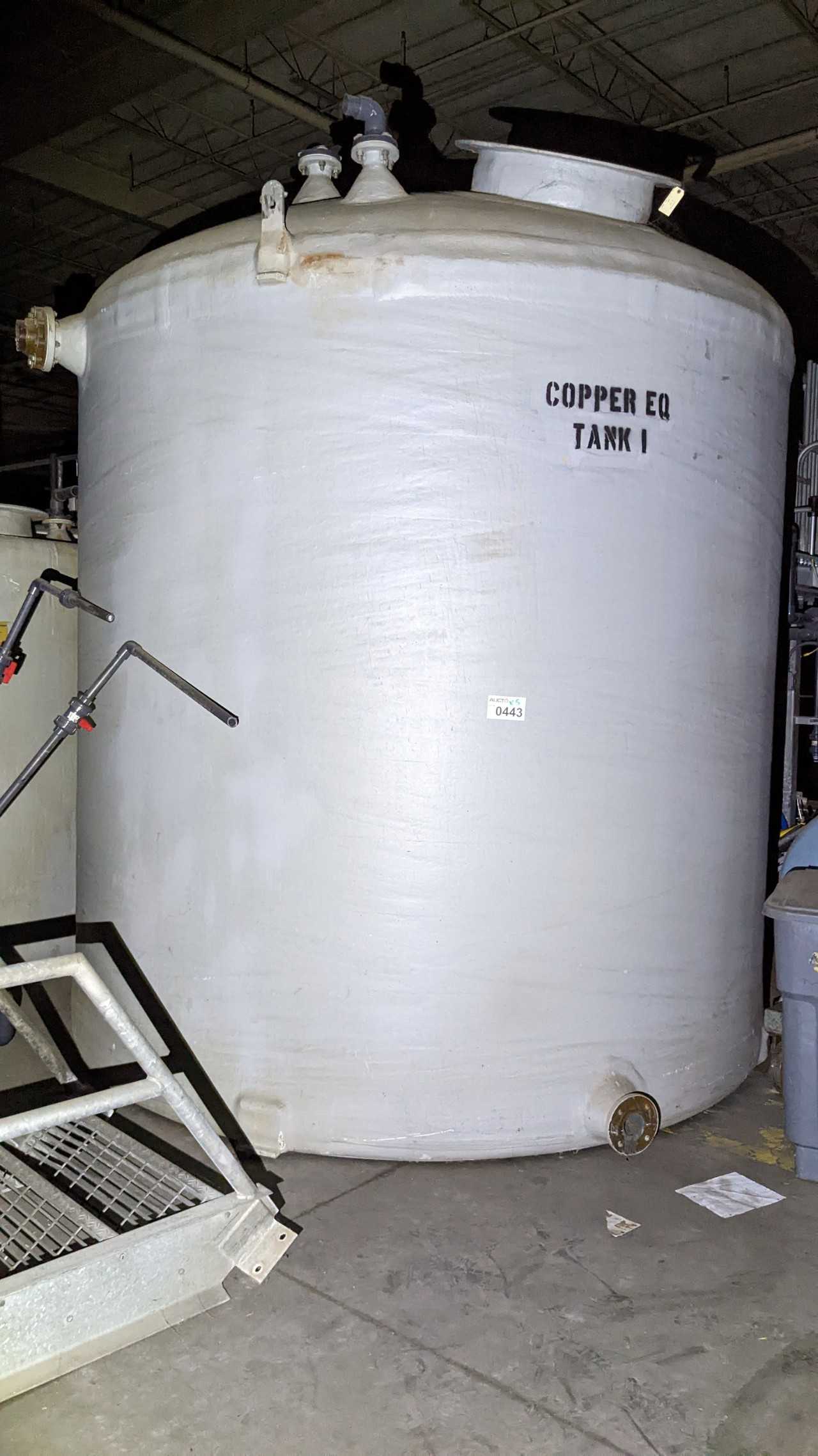 LOT OF 5 CARBON FIBERGLASS TANKS - PROCESS EQUIPMENT