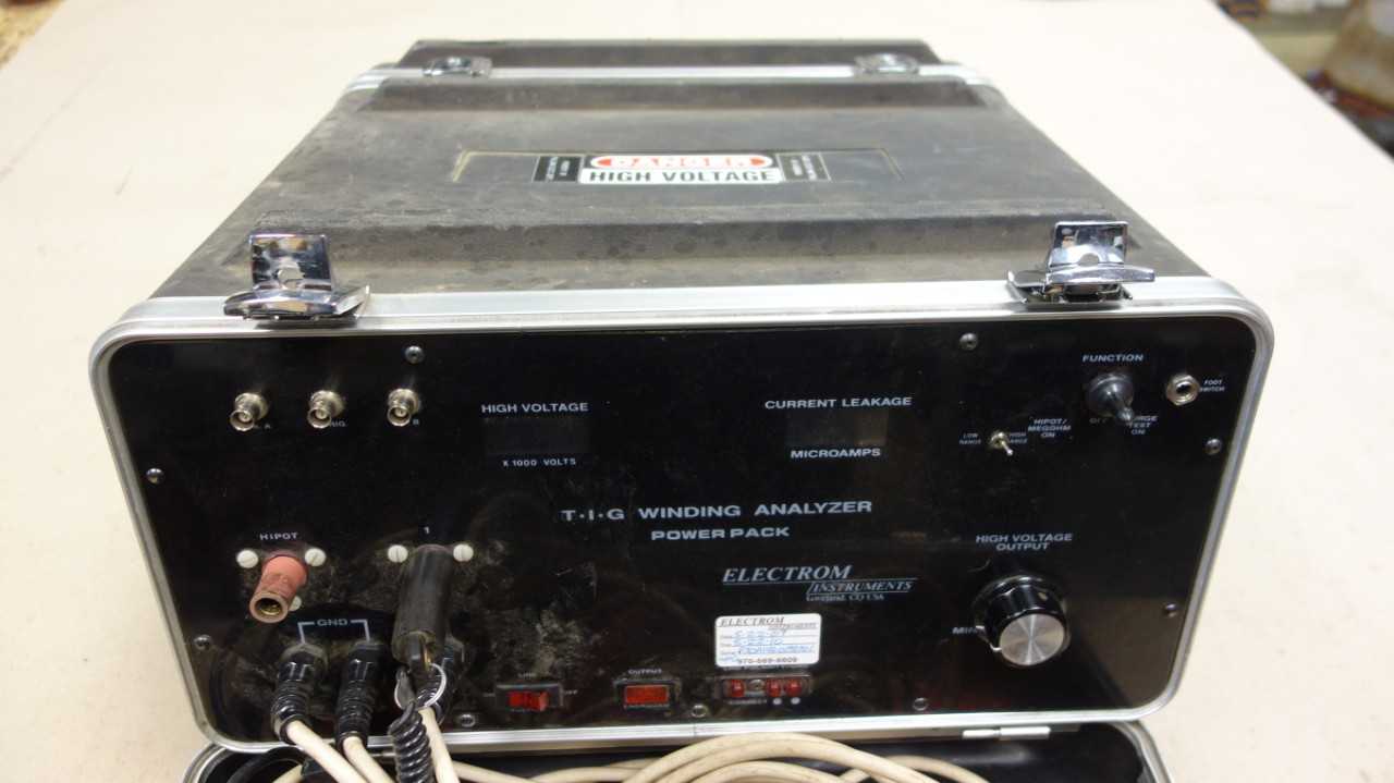 ELECTROM INSTRUMENTS 30KV T-I-G WINDING ANALYZER POWER PACK - ANALYZER