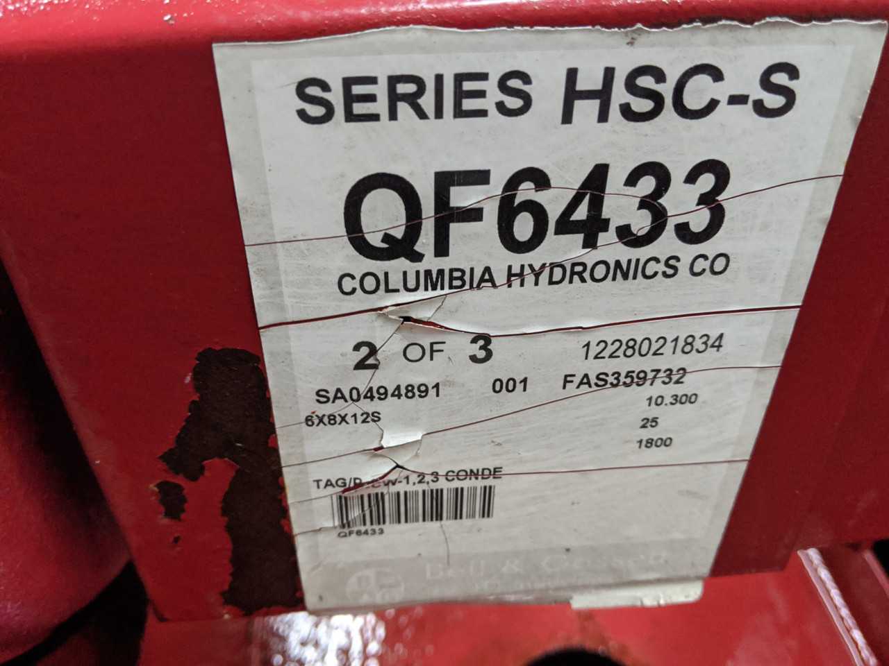 Bell and Gossett HSC-S Pump QF6433 6x8x12s - PUMPS