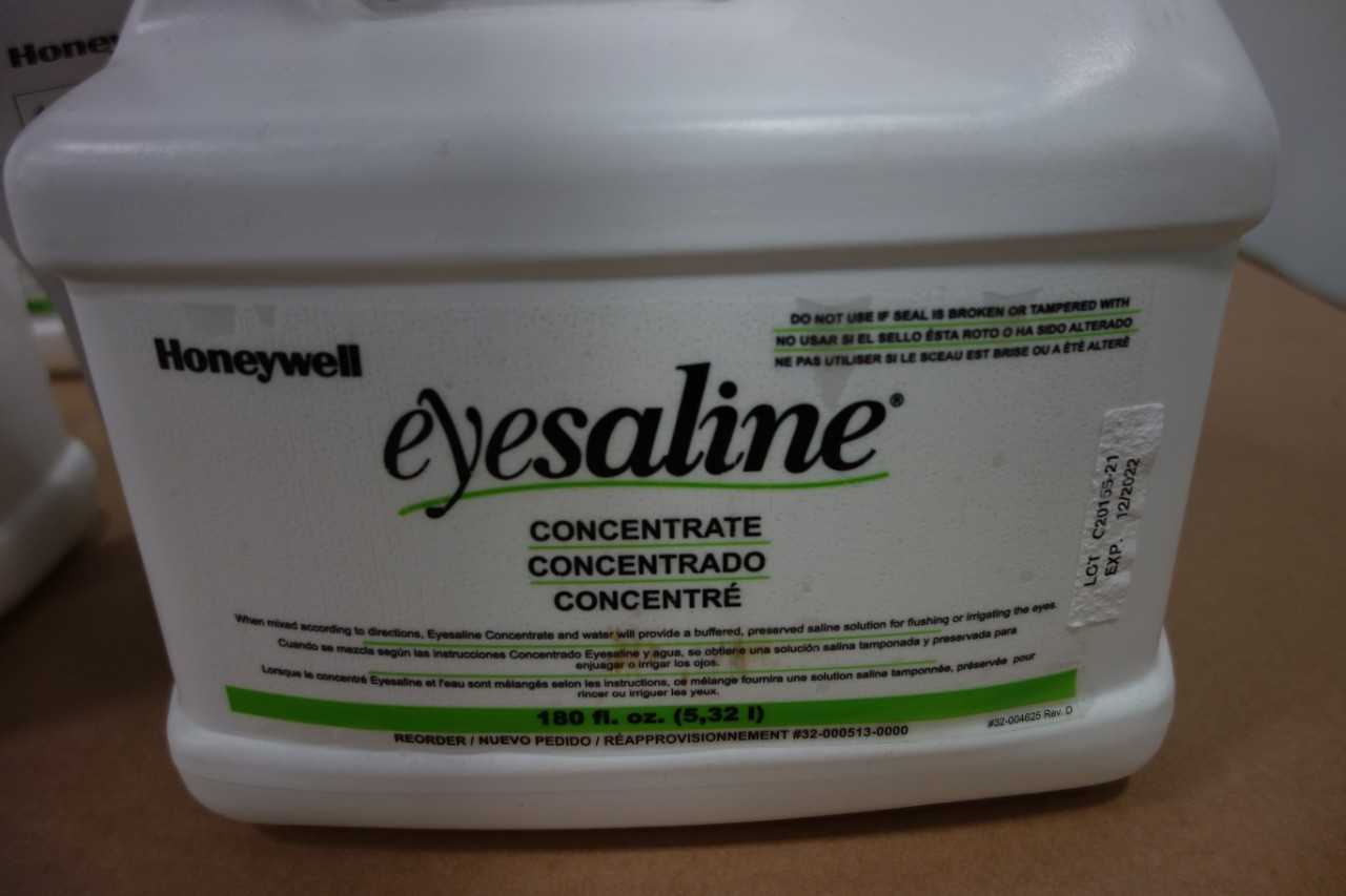 LOT OF 4 CONCENTRATED 180 FL. OZ HONEYWELL EYESALINE - AUTOMATION & CONTROLS