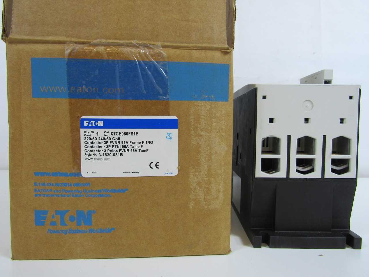 Quantity of 2x XTCE080FS1B Contactors - CONTACTORS