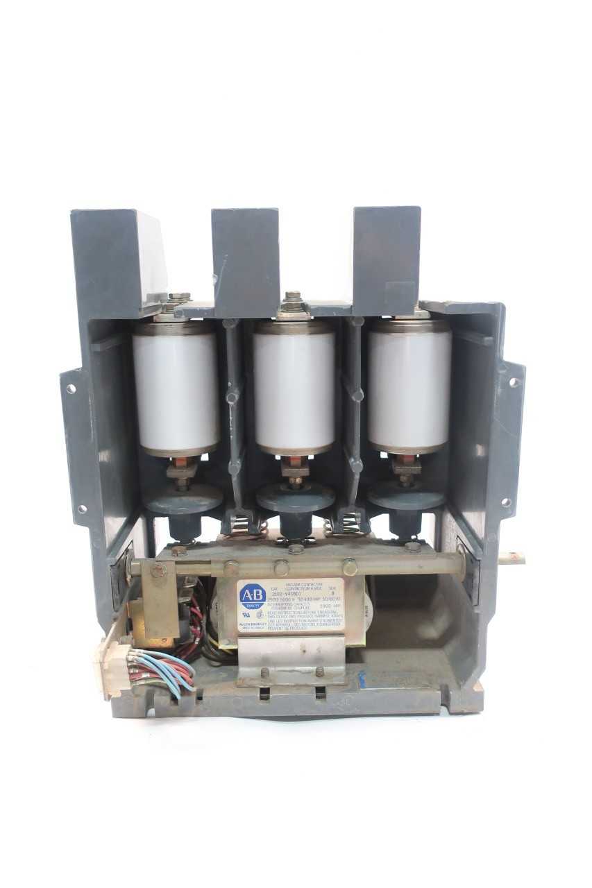 ALLEN BRADLEY 1502-V4CBD1 3PH 2500-5000V-AC 400A AMP VACUUM CONTACTOR - CONTACTORS