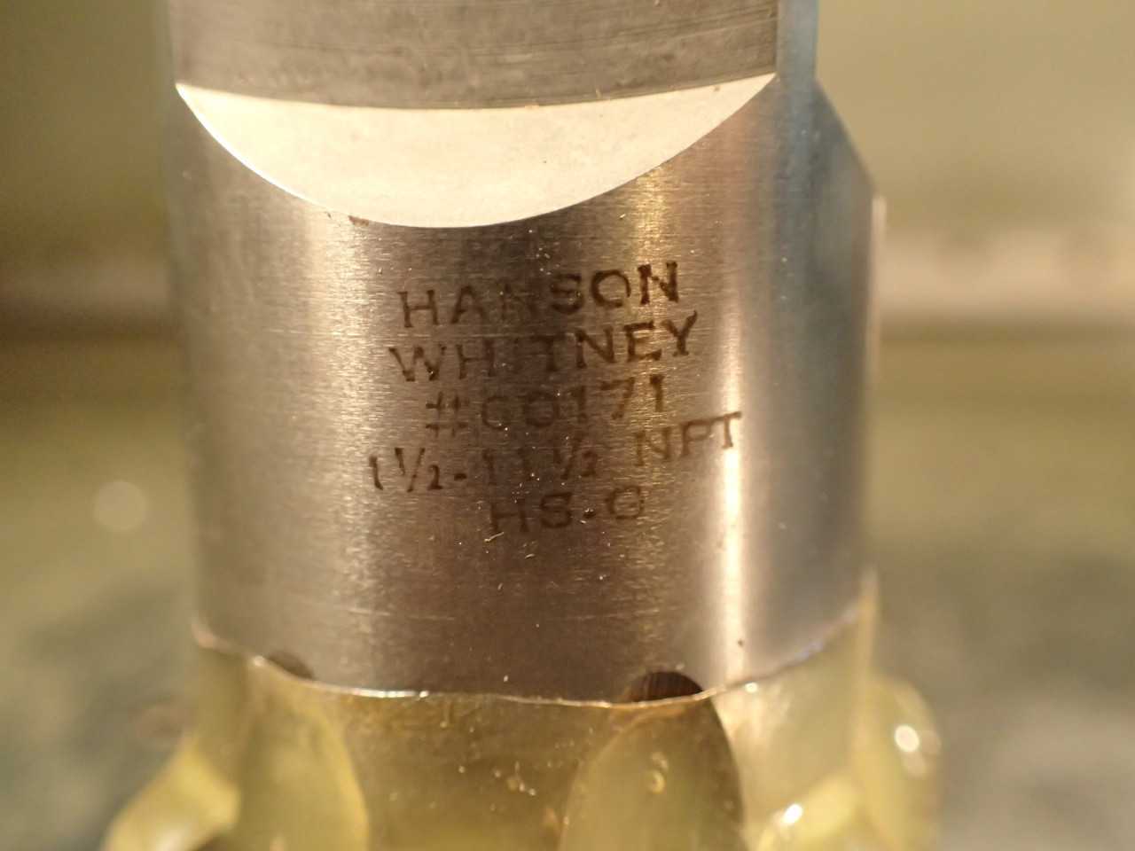 Hanson Whitney 1-1/2" -11-1/2 NPT Hand Thread Tap 7-Flute 1-7/8 Long Flutes HS-G - MACHINE TOOLING