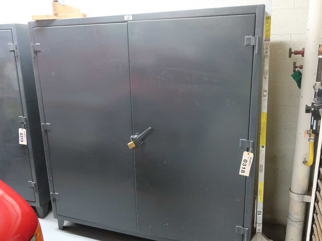 Steel cabinet, 72" x 24" x 78", contents excluded - TOOL STORAGE