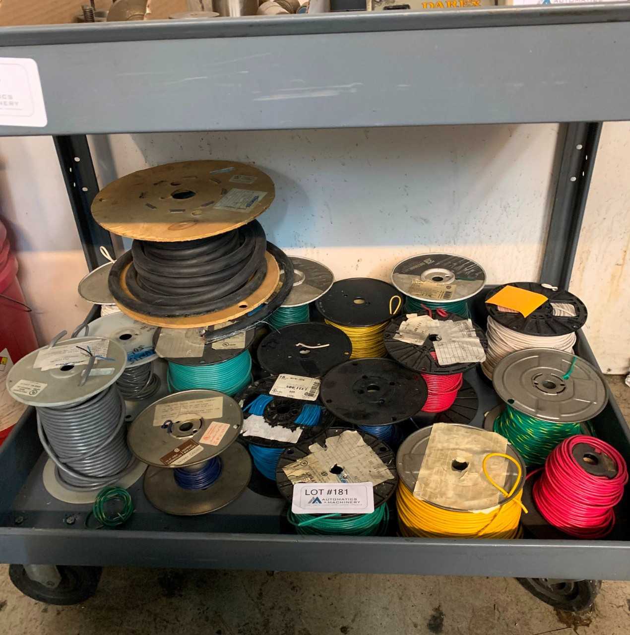 Assorted Spools of Wire - ELECTRICAL COMPONENTS Assorted Spools of Wire - ELECTRICAL COMPONENTS