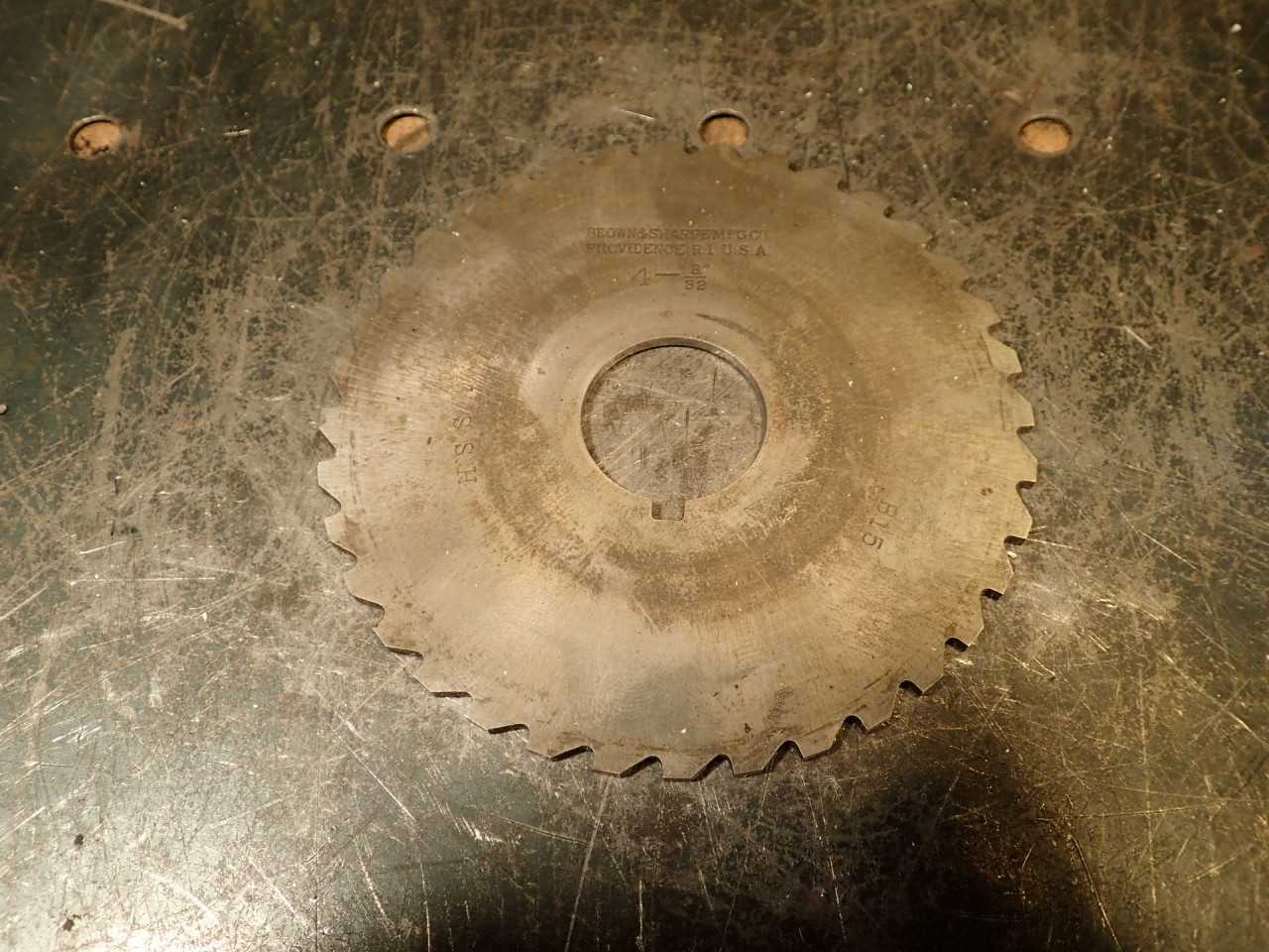 B&S 3/32" Metal Slitting Saw Milling Cutter: 3-7/8" OD, 1" Horizontal Arbor Hole - MILLING TOOLS