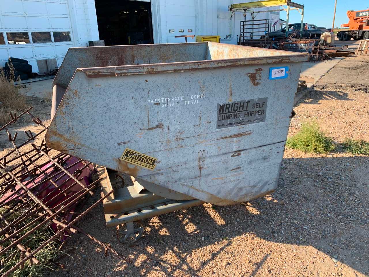 Forklift Dumping Bin - LIFTING ATTACHMENTS