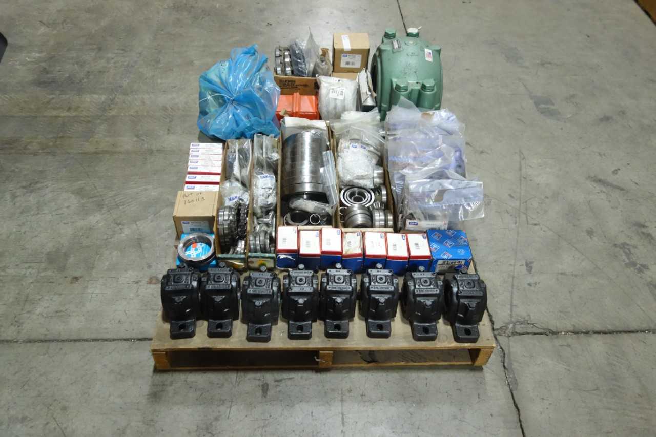 PALLET OF ASSORTED BEARINGS AND ACCESSORIES - BEARINGS