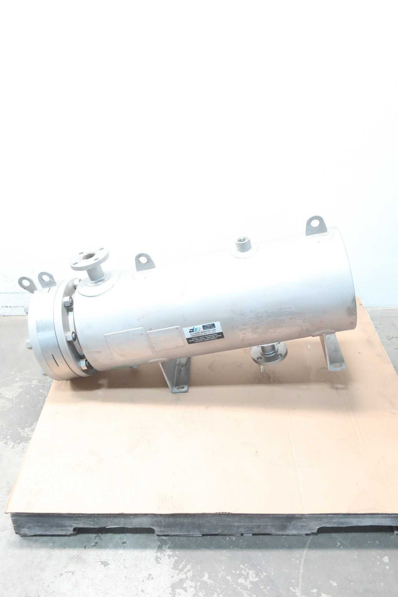 ALLEGHENY BRADFORD HE195800 350F 1-3/4IN STAINLESS 2IN SHELL AND TUBE HEAT EXCHANGER -