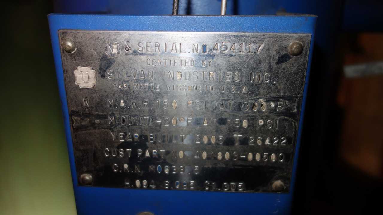 QUINCY ME-500 COMPRESSOR TANK 150PSI - PROCESS EQUIPMENT