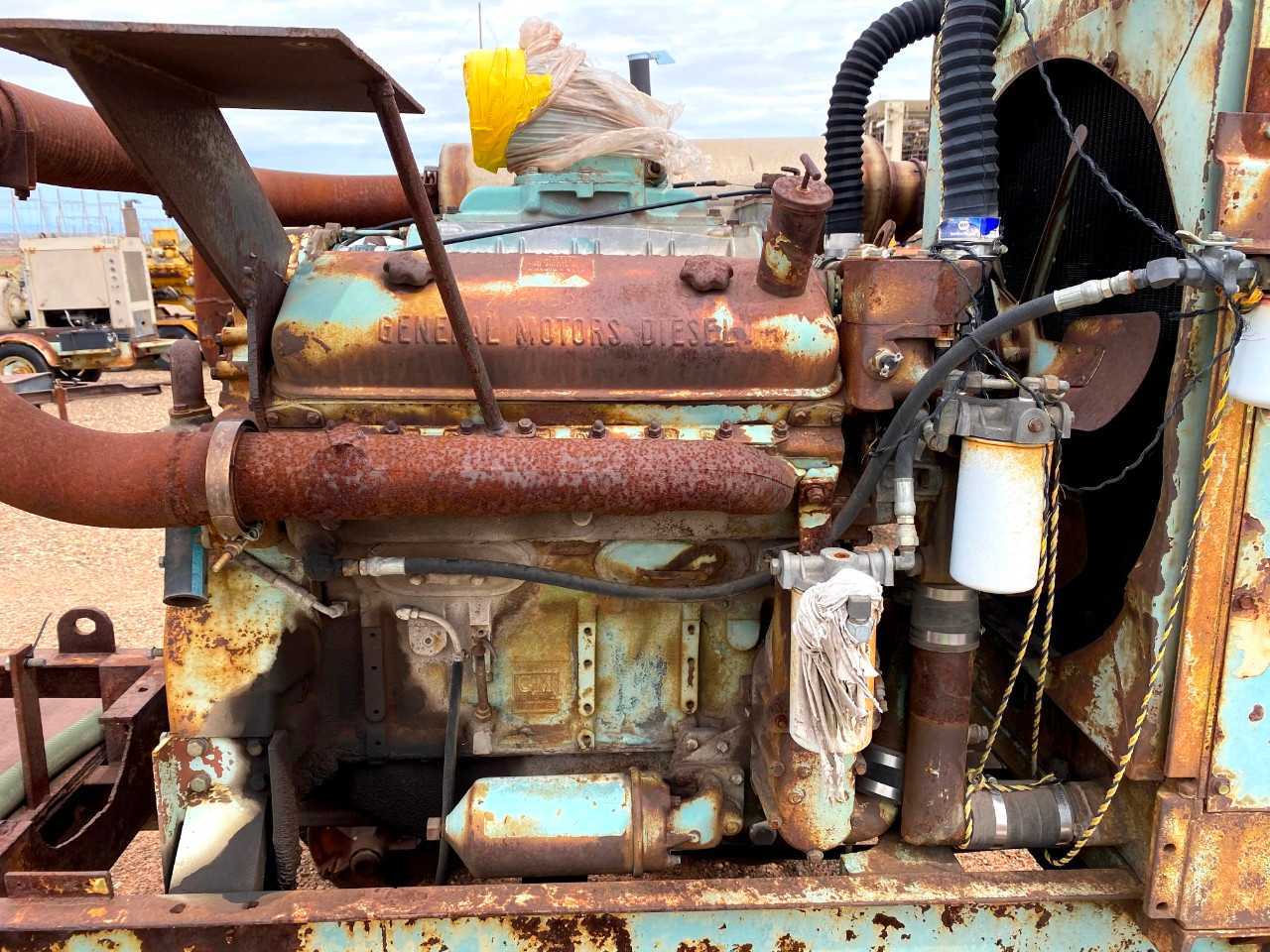 Detroit 8V71 2-Stroke V8 Diesel Engine and Trailer - STANDBY POWER GENERATOR