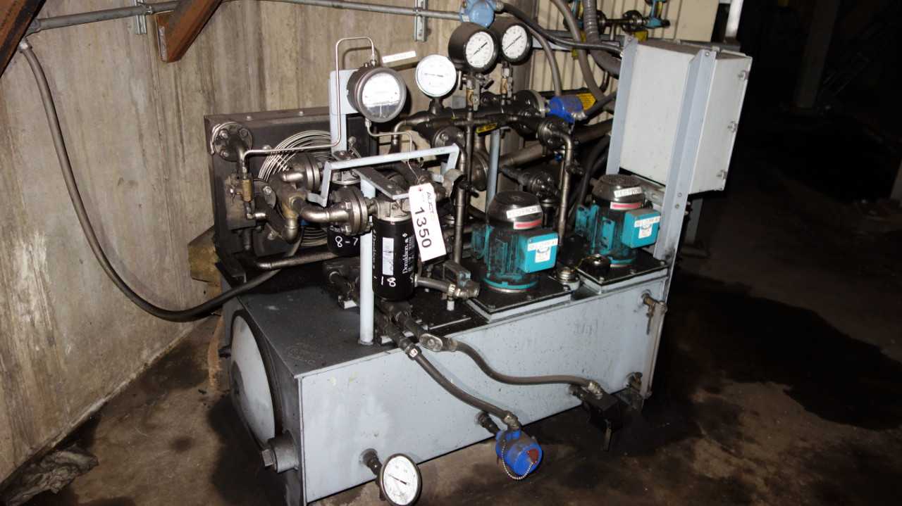 HYDRAULIC LUBRICATION SKID WITH 2 PUMPS 230/460V - PUMPS
