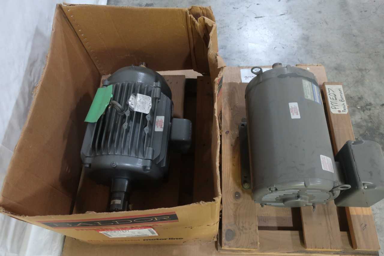 LOT OF 2 BALDOR AC MOTORS - ELECTRIC MOTORS