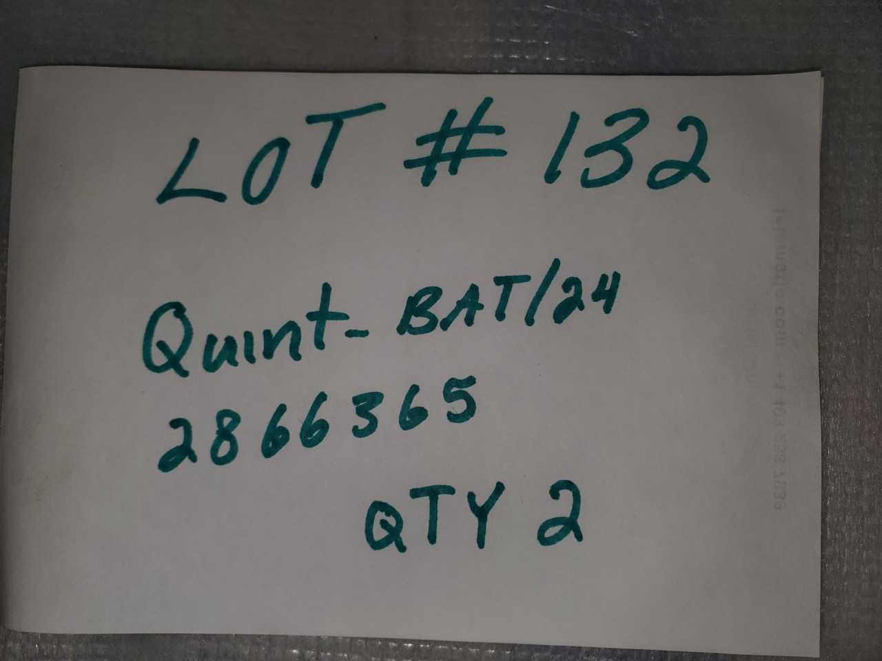 PHOENIX CONTACT QUINT-BAT/24 - 2866365 QTY. 2 - AUTOMATION & CONTROLS