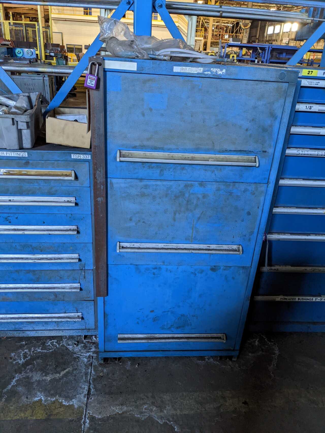 3 DRAWER LISTA TOOL CABINET WITH CONTENTS, ASSORTED MRO - TOOL STORAGE