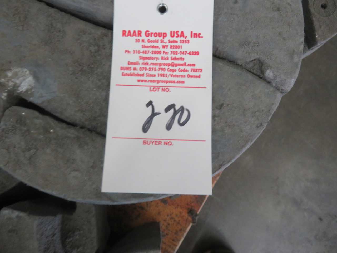 Pallet of stretch press jaw inserts - MISCELLANEOUS