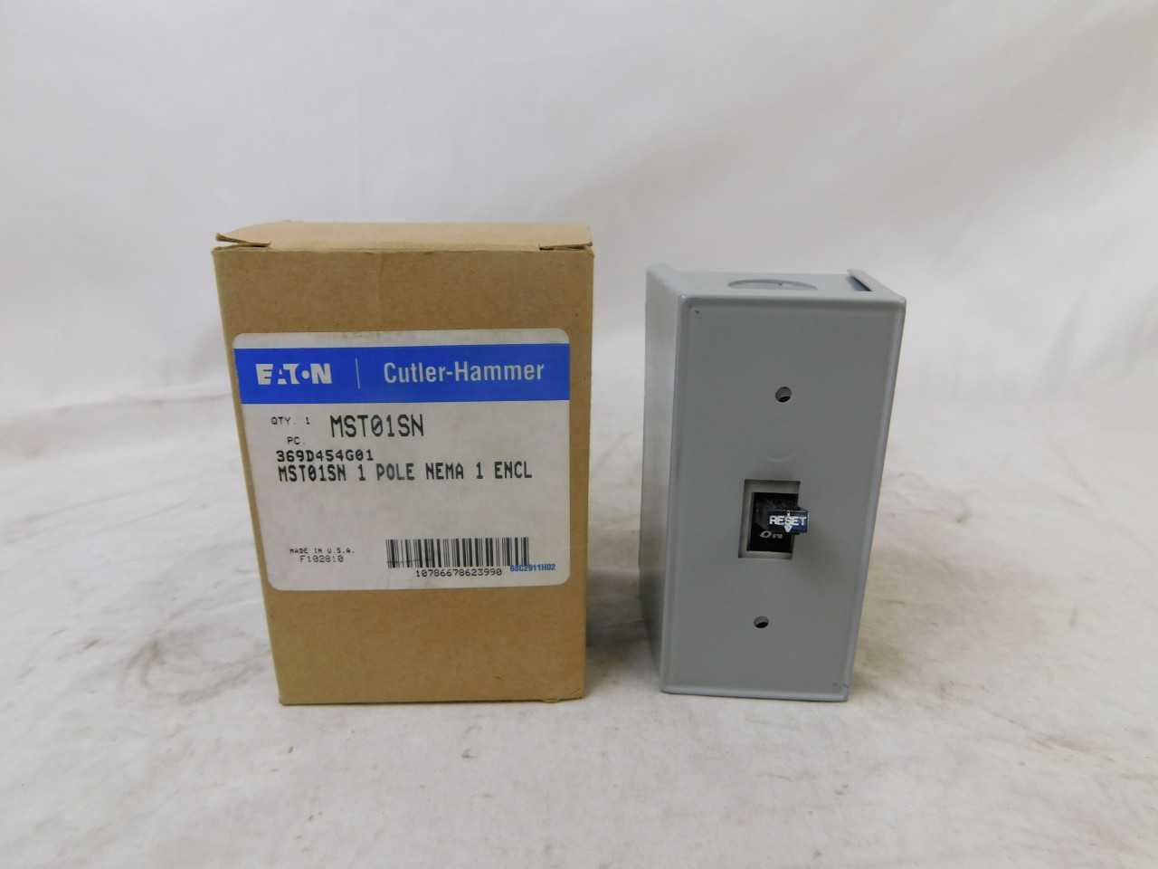Quantity 25 of Eaton MST01SN Manual Starter Enclosed 1P 4-20A - MOTOR STARTERS