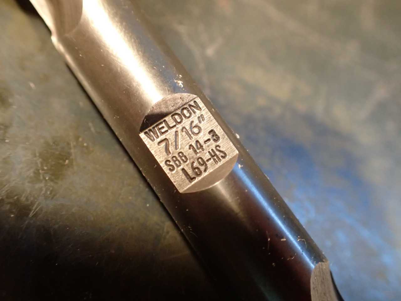 2 Piece Lot 7/16" Straight Flute Center Cutting Double End Mills: 1/2" Shank USA - END MILLS