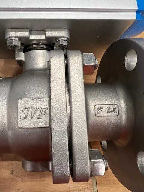 Lot of 30 - 2" SVF VB41 BALL VALVE, STAINLESS STEEL BODY, BALL, & STEM CONTROL VALVE - CONTROL VALVE