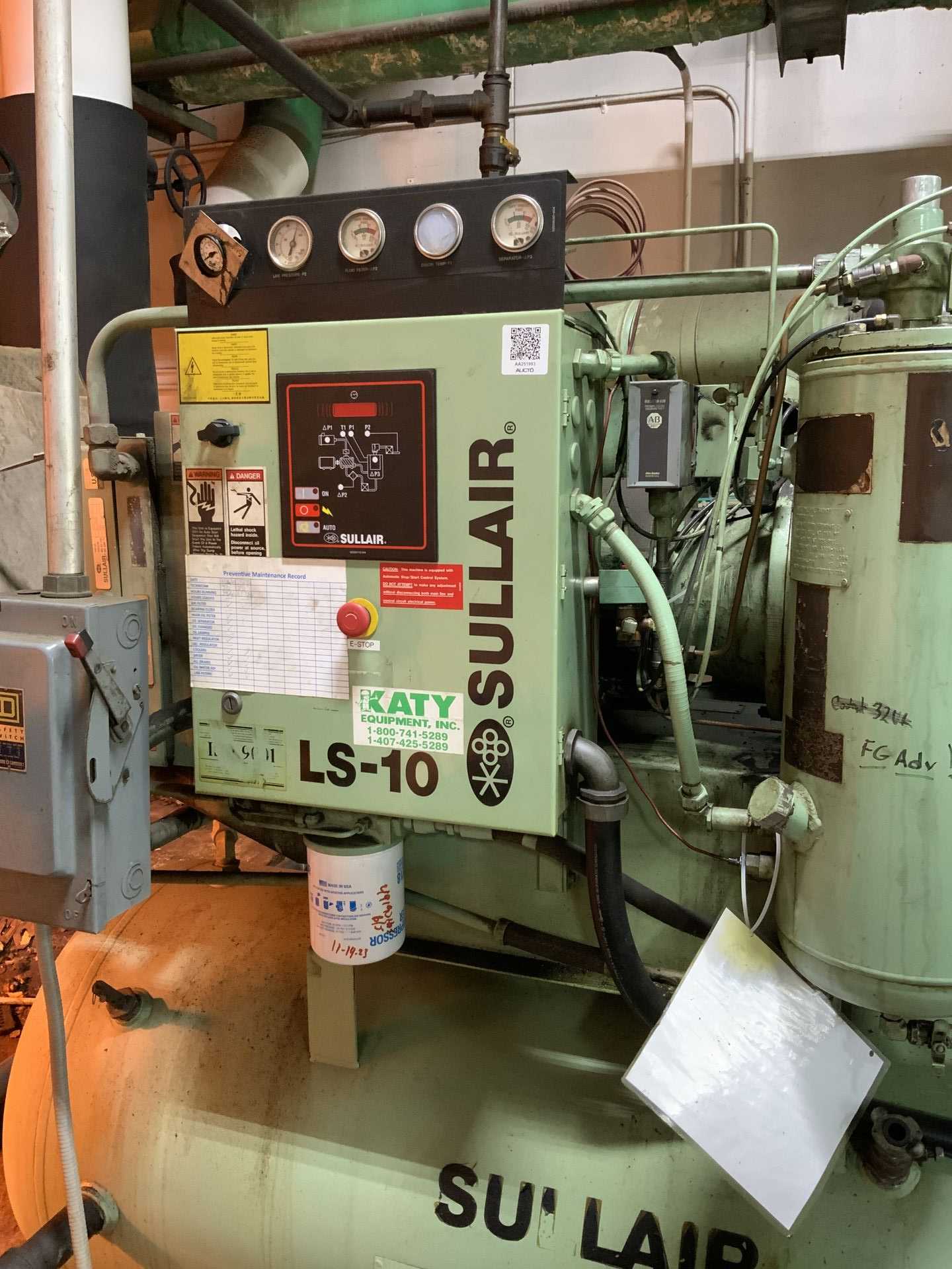 SULLAIR LS10A 40H/A/SUL AIR COMPRESSOR - AIR COMPRESSORS