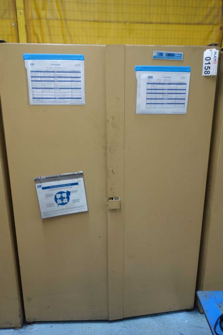 Cabinet with cleaning supplies and safety equipment - SAFETY EQUIPMENT
