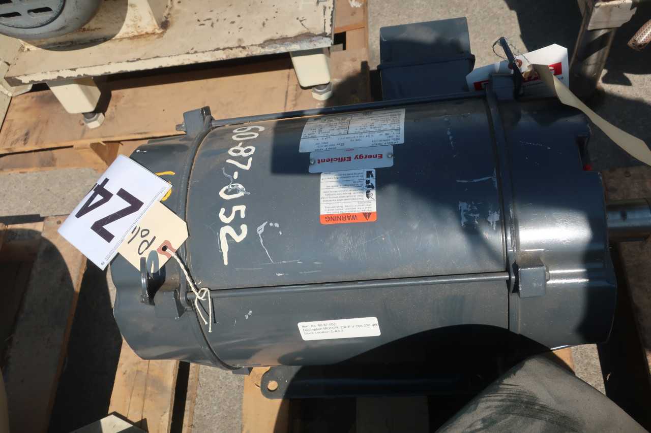 US MOTORS D20E2D 3PH 460V 20HP 256T - ELECTRIC MOTORS
