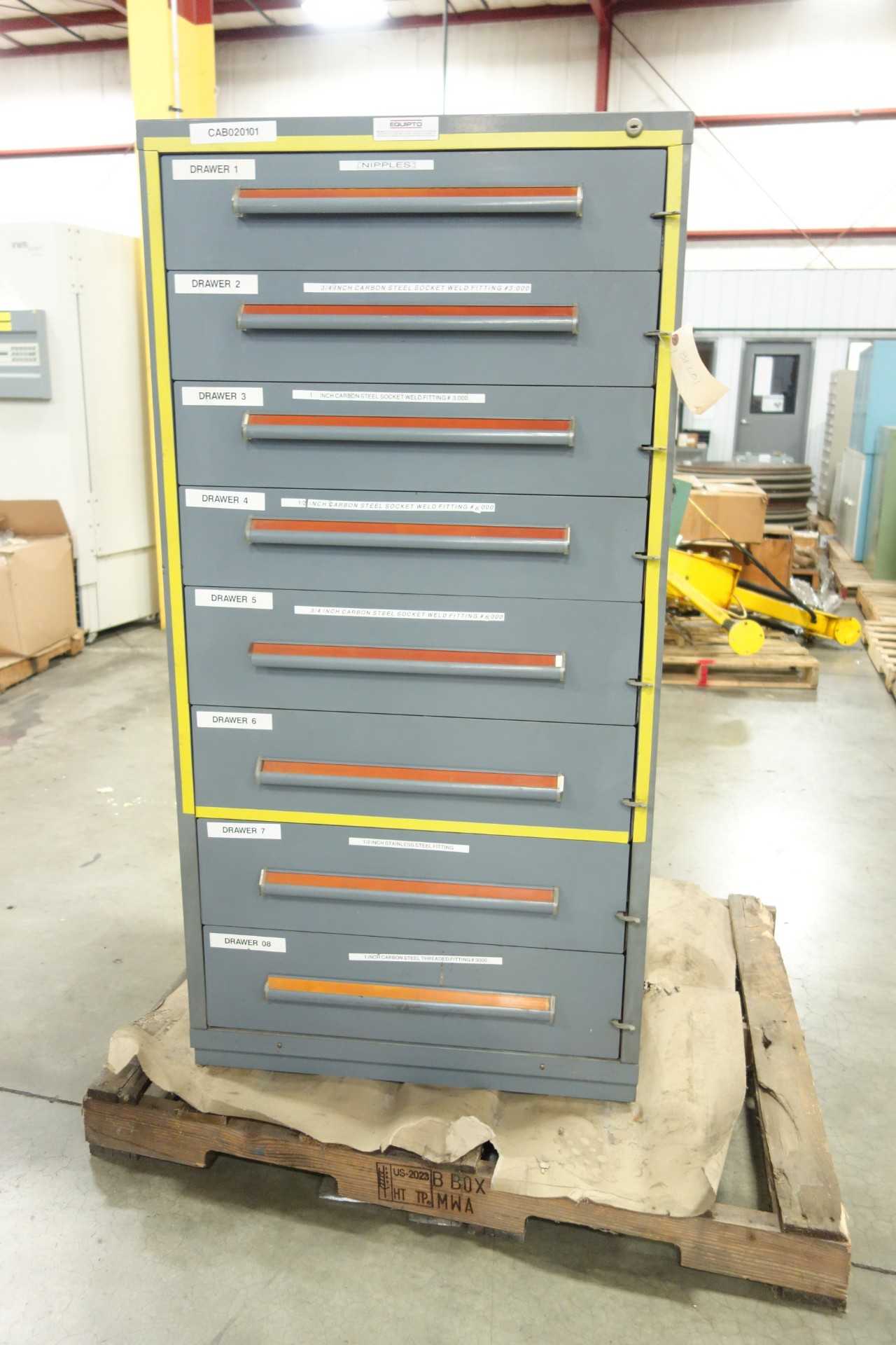 EQUIPTO 8 DRAWER TOOL CABINET - TOOL STORAGE