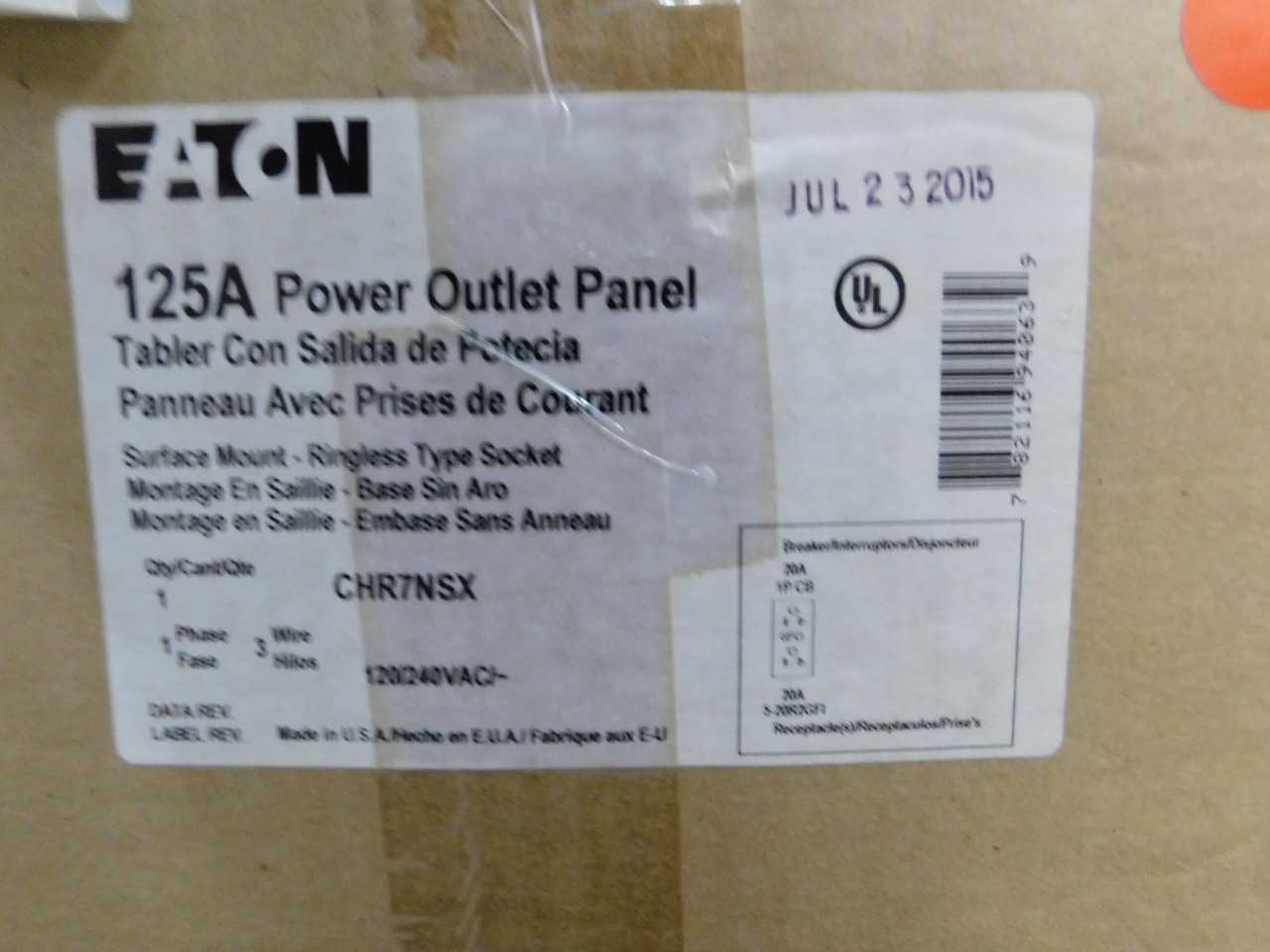 Lot of 2 Power Outlet Panels - ELECTRICAL COMPONENTS