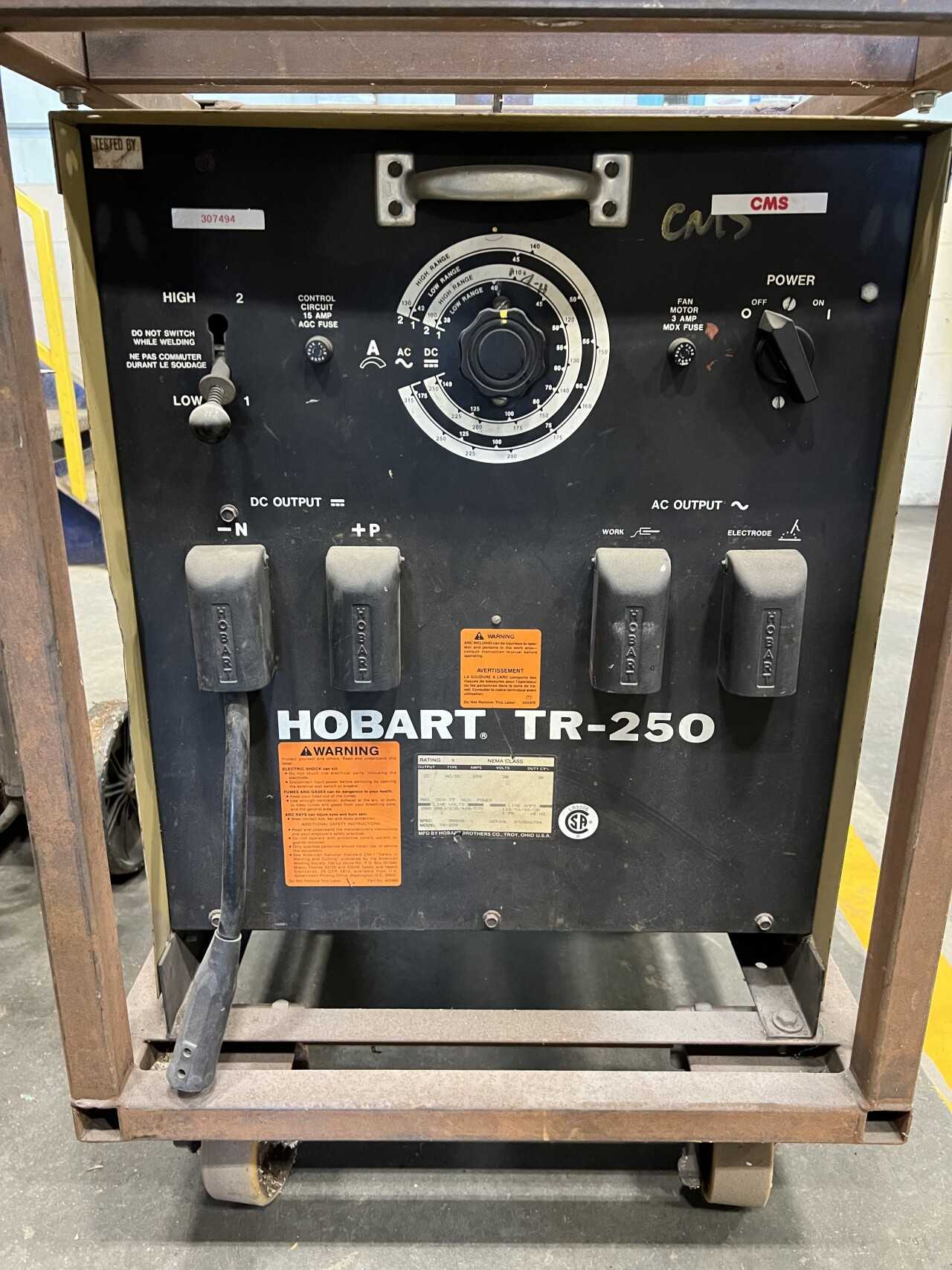 Hobart TR-250 Stick Welder - WELDING EQUIPMENT
