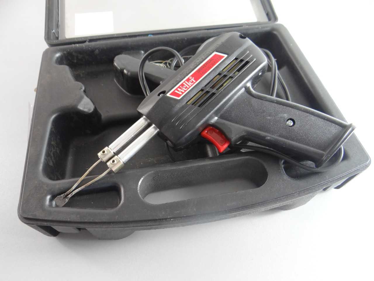 WELLER UNIVERSAL SOLDERING GUN 140/100 WATTS W/ CASE - ELECTRIC POWER TOOLS