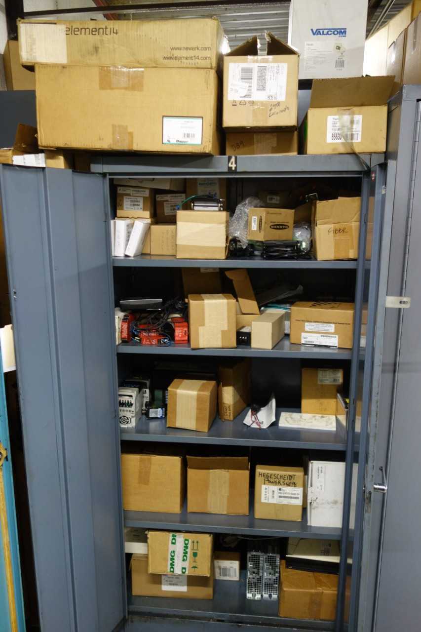 Cabinet with PLCs, Panelviews, VFDs, sensors, servo drives - SERVO