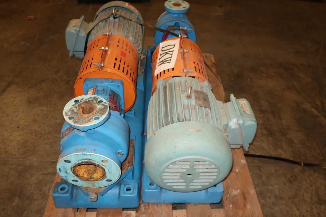 LOT OF 2 GOULD 3196 1.50X3-6 PUMP ASSEMBLIES - PUMPS
