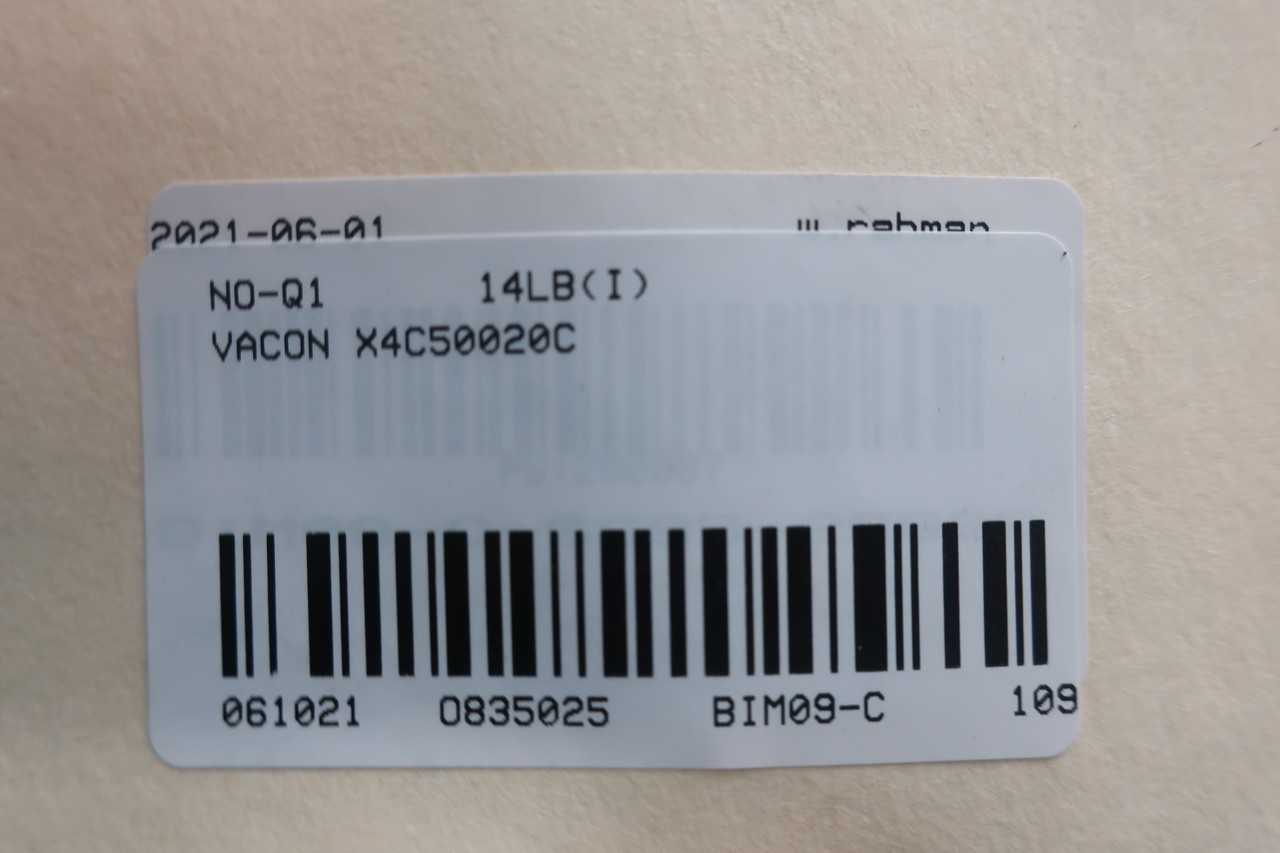 VACON X4C50020C AC VFD DRIVE 2HP - MOTOR DRIVES