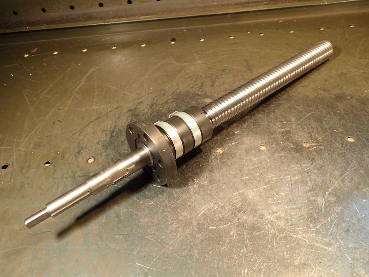 Emcor 5mm Pitch Ball Screw: 250mm Travel, 20mmx0.8 Thread End, 450mm OAL - MACHINING ACCESSORIES & TOOLING