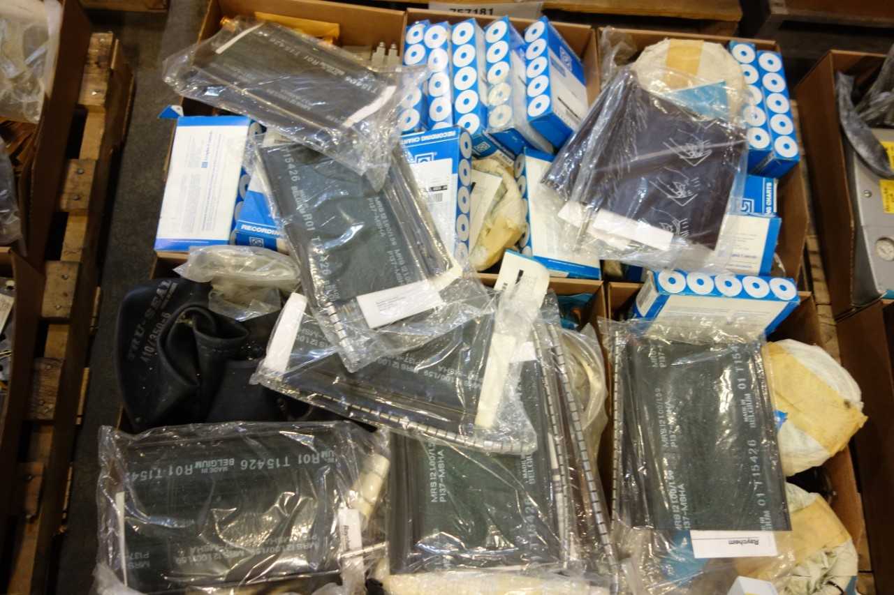 10 PALLETS OF ASSORTED MISCELLANEOUS INDUSTRIAL SURPLUS - ELECTRICAL COMPONENTS