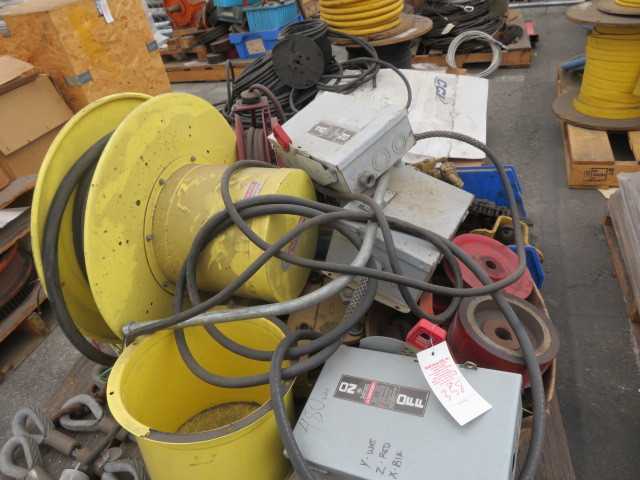 Miscellaneous Crane Items and air coil reel - MISCELLANEOUS