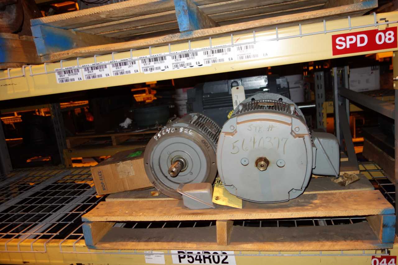 CONTENTS OF 1 UPRIGHT RACKING SECTION, MOTORS - ELECTRIC MOTORS
