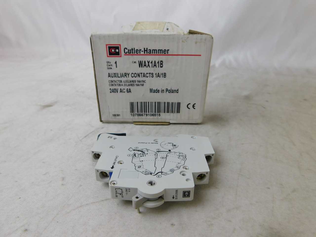 Lot of Qty 120x Eaton WAX1A1B Aux Contact 6A - ELECTRICAL COMPONENTS
