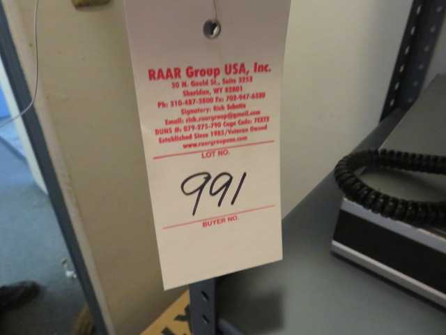 Rack and Contents, Security items - MISCELLANEOUS