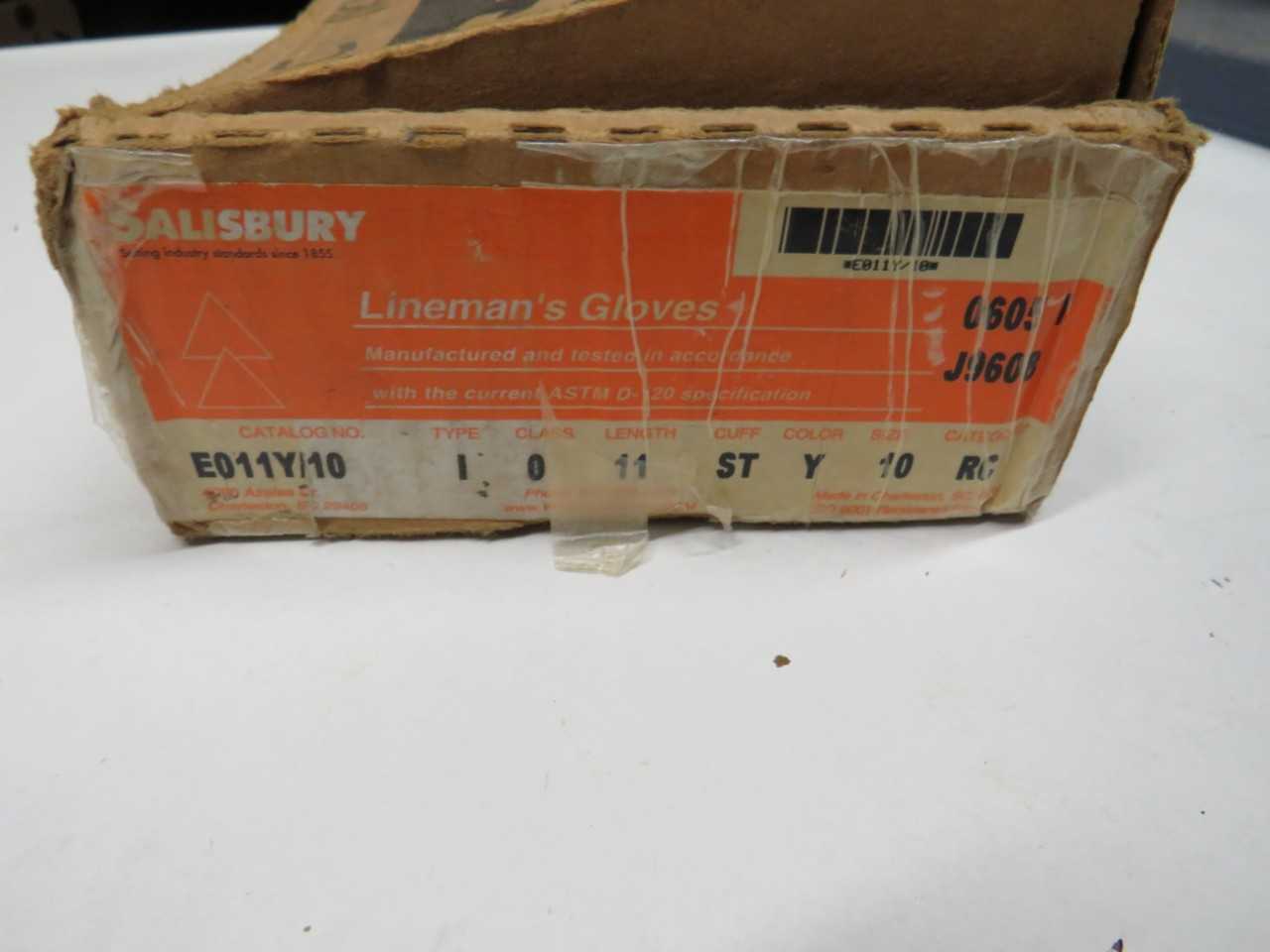 2 LTL CLASS 0 TYPE 1 D120 SIZE 10 HIGH VOLGATE ELECTRICAL GLOVES - SAFETY EQUIPMENT