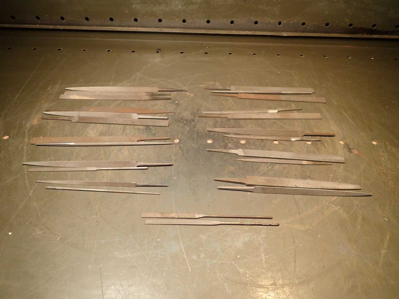 25 Pieces Grobet Swiss Vallorbe Swiss Pattern Precision Files: Assorted Profiles - MACHINING ACCESSORIES & TOOLING