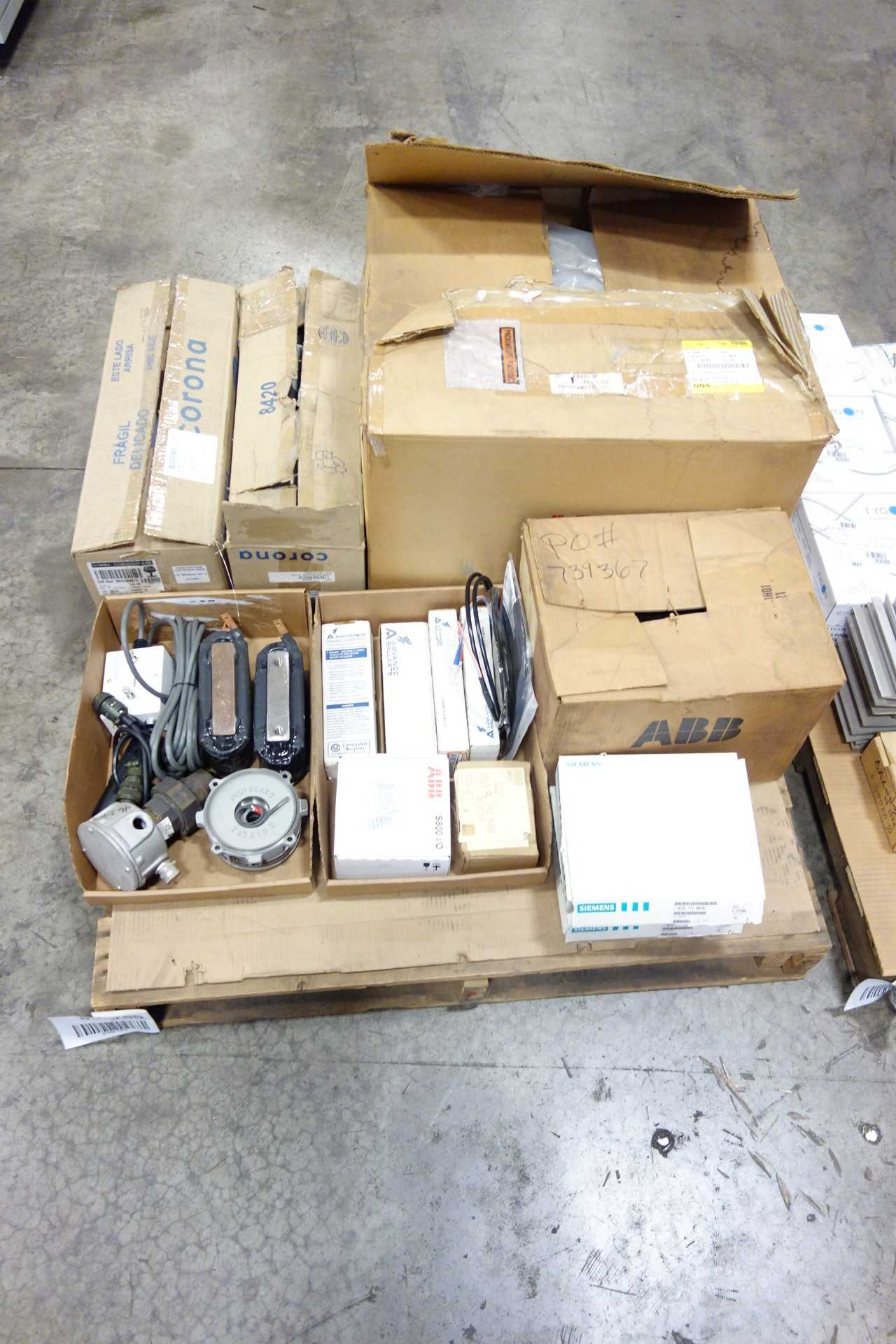 2 PALLETS OF ASSORTED ELECTRICAL - ELECTRICAL COMPONENTS
