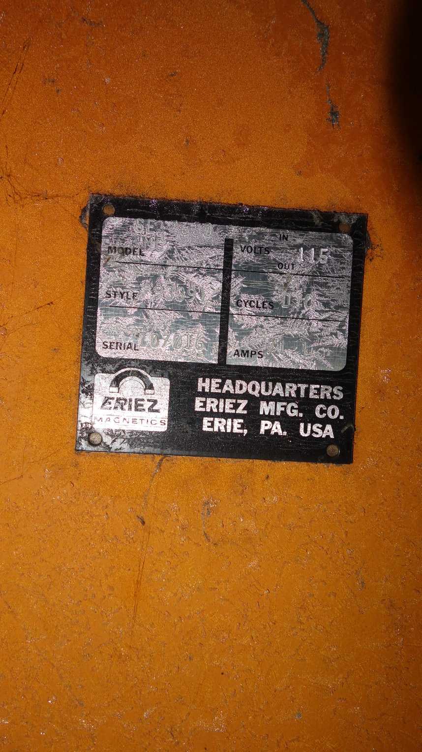 ERIEZ SE / 630 MG 115V-AC SUSPENDED ELECTRO MAGNET - POWER GENERATORS